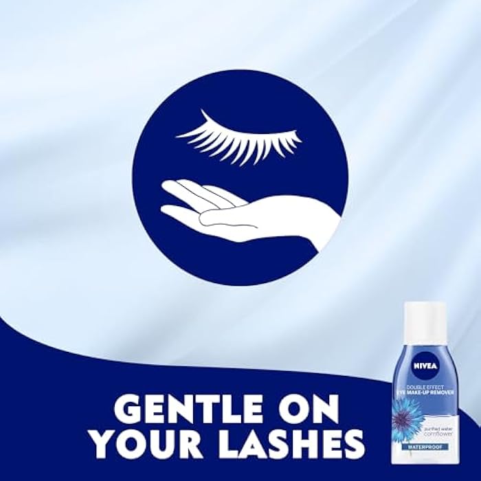 NIVEA Eye Makeup Remover, Double Effect Sensitive Lashes Protection, 125ml - Image 5